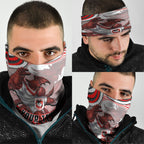 Personalized St George Illawarra Dragons Neck Gaiter Aboriginal Dot Art - Dreamtime Rugby Mascot