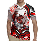 Personalized St George Illawarra Dragons Rugby Jersey Aboriginal Dot Art - Dreamtime Rugby Mascot