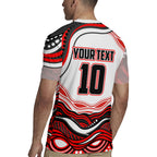 Personalized St George Illawarra Dragons Rugby Jersey Aboriginal Dot Art - Dreamtime Rugby Mascot