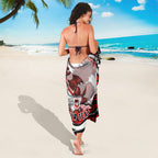 Personalized St George Illawarra Dragons Sarong Aboriginal Dot Art - Dreamtime Rugby Mascot