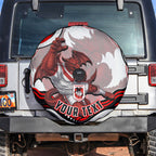 Personalized St George Illawarra Dragons Spare Tire Cover Aboriginal Dot Art - Dreamtime Rugby Mascot