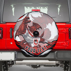 Personalized St George Illawarra Dragons Spare Tire Cover Aboriginal Dot Art - Dreamtime Rugby Mascot