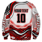 Personalized St George Illawarra Dragons Sweatshirt Aboriginal Dot Art - Dreamtime Rugby Mascot