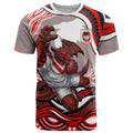 Personalized St George Illawarra Dragons T Shirt Aboriginal Dot Art - Dreamtime Rugby Mascot