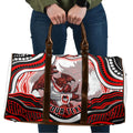 Personalized St George Illawarra Dragons Travel Bag Aboriginal Dot Art - Dreamtime Rugby Mascot