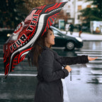 Personalized St George Illawarra Dragons Umbrella Aboriginal Dot Art - Dreamtime Rugby Mascot