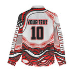 Personalized St George Illawarra Dragons Women Casual Shirt Aboriginal Dot Art - Dreamtime Rugby Mascot