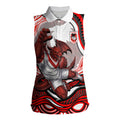 Personalized St George Illawarra Dragons Women Sleeveless Polo Shirt Aboriginal Dot Art - Dreamtime Rugby Mascot