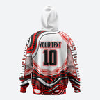 Personalized St George Illawarra Dragons Zip Hoodie Aboriginal Dot Art - Dreamtime Rugby Mascot
