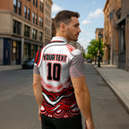 Personalized St George Illawarra Dragons Zipper Polo Shirt Aboriginal Dot Art - Dreamtime Rugby Mascot