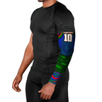 Personalized New Zealand Warriors Arm Sleeves Aboriginal Dot Art - Dreamtime Rugby Mascot