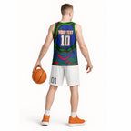 Personalized New Zealand Warriors Basketball Jersey Aboriginal Dot Art - Dreamtime Rugby Mascot
