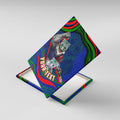 Personalized New Zealand Warriors Canvas Wall Art Aboriginal Dot Art - Dreamtime Rugby Mascot