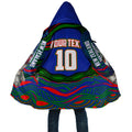 Personalized New Zealand Warriors Cloak Aboriginal Dot Art - Dreamtime Rugby Mascot