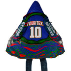 Personalized New Zealand Warriors Cloak Aboriginal Dot Art - Dreamtime Rugby Mascot