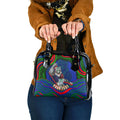 Personalized New Zealand Warriors Shoulder Handbag Aboriginal Dot Art - Dreamtime Rugby Mascot