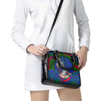 Personalized New Zealand Warriors Shoulder Handbag Aboriginal Dot Art - Dreamtime Rugby Mascot