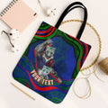 Personalized New Zealand Warriors Tote Bag Aboriginal Dot Art - Dreamtime Rugby Mascot