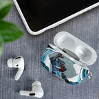 Personalized Cronulla Sutherland Sharks AirPods Case Aboriginal Dot Art - Dreamtime Rugby Mascot