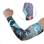 Personalized Cronulla Sutherland Sharks Arm Sleeves Aboriginal Dot Art - Dreamtime Rugby Mascot