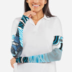 Personalized Cronulla Sutherland Sharks Arm Sleeves Aboriginal Dot Art - Dreamtime Rugby Mascot