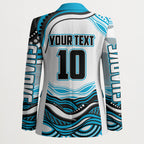 Personalized Cronulla Sutherland Sharks Blazer Aboriginal Dot Art - Dreamtime Rugby Mascot