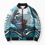 Personalized Cronulla Sutherland Sharks Bomber Puffer Jacket Aboriginal Dot Art - Dreamtime Rugby Mascot