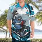 Personalized Cronulla Sutherland Sharks Hawaiian Shirt Aboriginal Dot Art - Dreamtime Rugby Mascot
