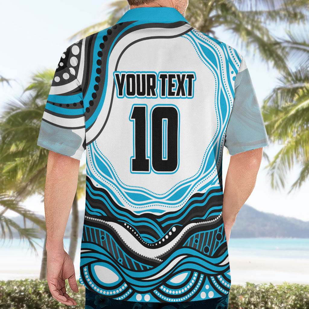 Personalized Cronulla Sutherland Sharks Hawaiian Shirt Aboriginal Dot Art - Dreamtime Rugby Mascot
