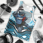 Personalized Cronulla Sutherland Sharks Men Tank Top Aboriginal Dot Art - Dreamtime Rugby Mascot