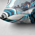 Personalized Cronulla Sutherland Sharks Pillow Cover Aboriginal Dot Art - Dreamtime Rugby Mascot