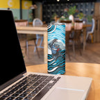 Personalized Cronulla Sutherland Sharks Skinny Tumbler Aboriginal Dot Art - Dreamtime Rugby Mascot