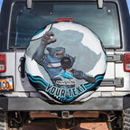 Personalized Cronulla Sutherland Sharks Spare Tire Cover Aboriginal Dot Art - Dreamtime Rugby Mascot