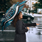 Personalized Cronulla Sutherland Sharks Umbrella Aboriginal Dot Art - Dreamtime Rugby Mascot