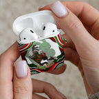 Personalized South Sydney Rabbitohs AirPods Case Aboriginal Dot Art - Dreamtime Rugby Mascot