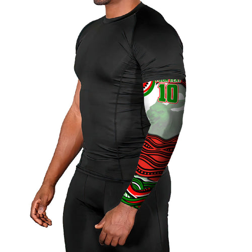 Personalized South Sydney Rabbitohs Arm Sleeves Aboriginal Dot Art - Dreamtime Rugby Mascot