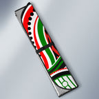 Personalized South Sydney Rabbitohs Auto Sun Shade Aboriginal Dot Art - Dreamtime Rugby Mascot