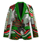 Personalized South Sydney Rabbitohs Blazer Aboriginal Dot Art - Dreamtime Rugby Mascot