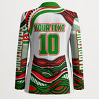 Personalized South Sydney Rabbitohs Blazer Aboriginal Dot Art - Dreamtime Rugby Mascot