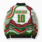 Personalized South Sydney Rabbitohs Bomber Puffer Jacket Aboriginal Dot Art - Dreamtime Rugby Mascot