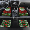 Personalized South Sydney Rabbitohs Car Mats Aboriginal Dot Art - Dreamtime Rugby Mascot