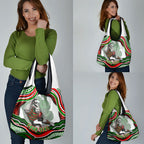Personalized South Sydney Rabbitohs Grocery Bag Aboriginal Dot Art - Dreamtime Rugby Mascot