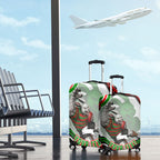Personalized South Sydney Rabbitohs Luggage Cover Aboriginal Dot Art - Dreamtime Rugby Mascot