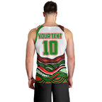 Personalized South Sydney Rabbitohs Men Tank Top Aboriginal Dot Art - Dreamtime Rugby Mascot