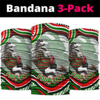 Personalized South Sydney Rabbitohs Neck Gaiter Aboriginal Dot Art - Dreamtime Rugby Mascot