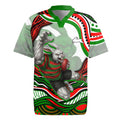 Personalized South Sydney Rabbitohs Rugby Jersey Aboriginal Dot Art - Dreamtime Rugby Mascot