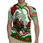 Personalized South Sydney Rabbitohs Rugby Jersey Aboriginal Dot Art - Dreamtime Rugby Mascot