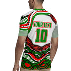 Personalized South Sydney Rabbitohs Rugby Jersey Aboriginal Dot Art - Dreamtime Rugby Mascot