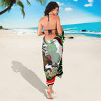 Personalized South Sydney Rabbitohs Sarong Aboriginal Dot Art - Dreamtime Rugby Mascot