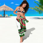 Personalized South Sydney Rabbitohs Sarong Aboriginal Dot Art - Dreamtime Rugby Mascot
